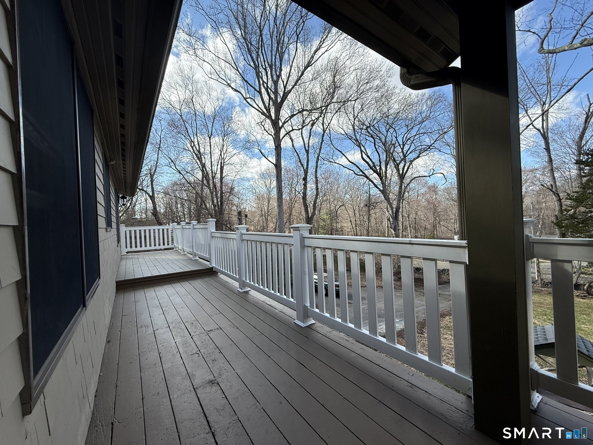 110 Town Woods Road Lyme, CT 06371 - Photo 8 of 37 a view of deck with wooden floor and fence