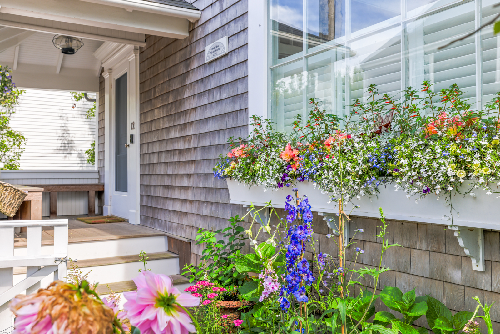 12 Hussey Street Nantucket, MA 02554 - Photo 42 of 47 a flower plants in front of a house