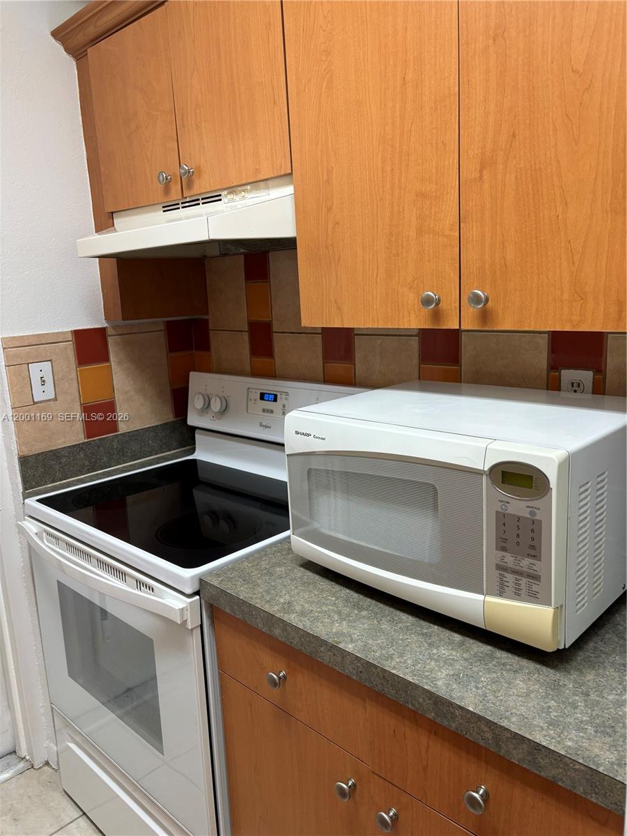 10900 Southwest 104th Street, Unit 303 Miami, FL 33176 - Photo 28 of 40 a kitchen with a stove and a microwave