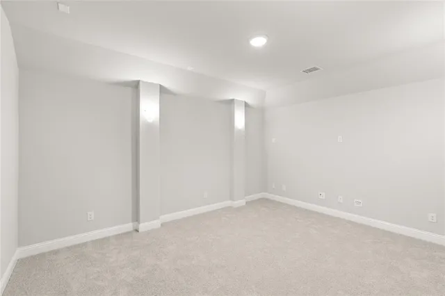 a view of an empty room
