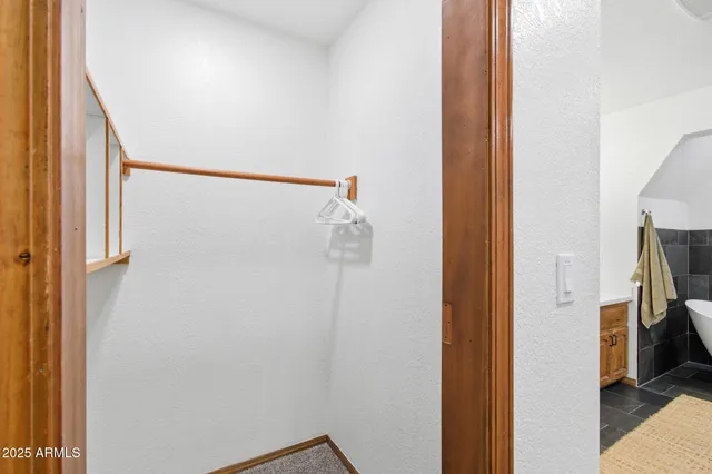 a view of hallway with stairs