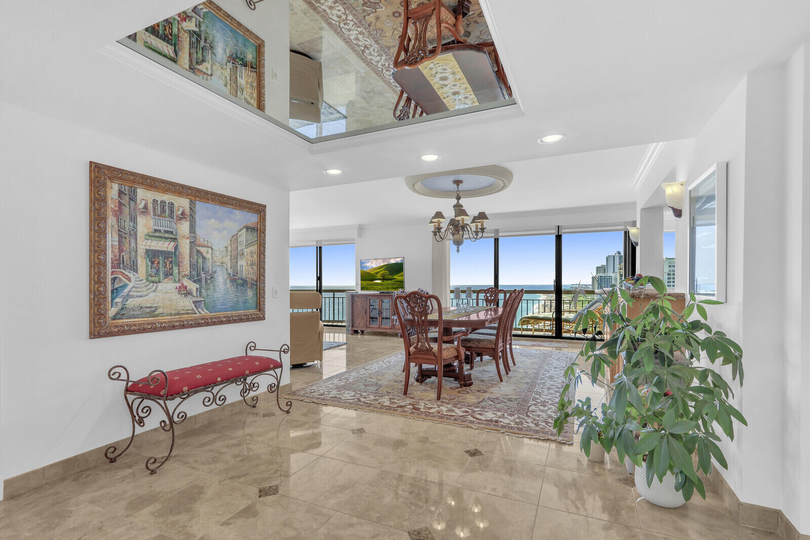 4000 North Ocean Drive, Unit 1702 Singer Island, FL 33404 - Photo 3 of 48 a view of a livingroom with furniture and window