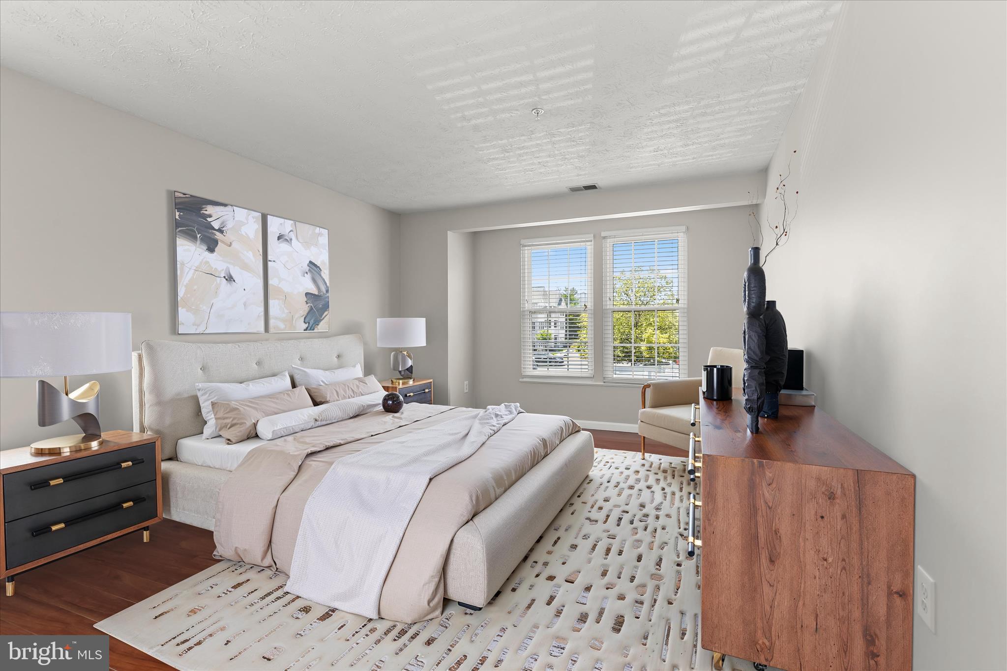 687 Winding Stream Way, Unit 204 Odenton, MD 21113 - Photo 3 of 36 Spacious primary bedroom suite (virtually staged)