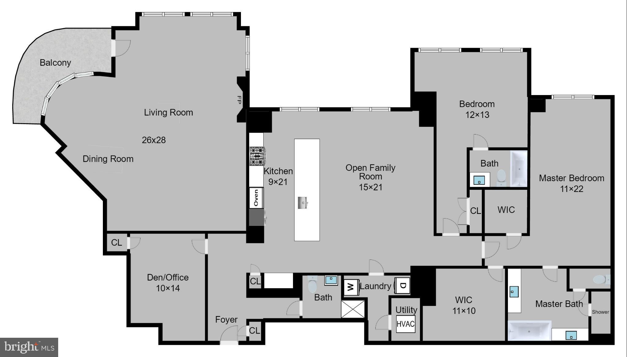 11990 Market Street, Unit 1913 Reston, VA 20190 - Photo 30 of 30 Floorplan