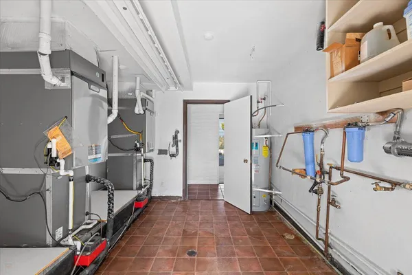 a view of a backyard of the house