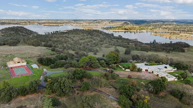 a front view of a house with entertaining space