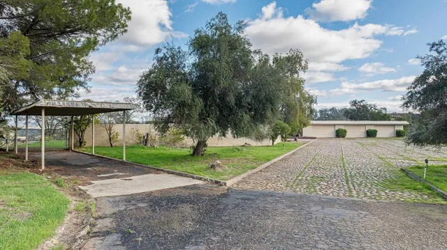 a room with furniture and a fireplace