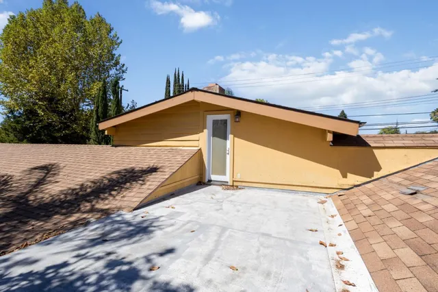 a view of outdoor space with seating area