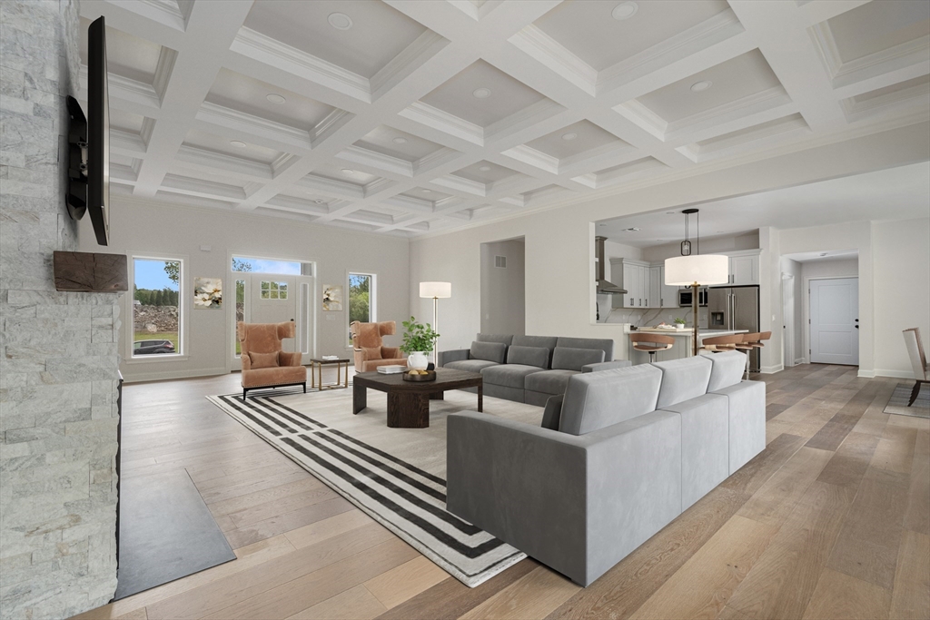 68 Richard Circle Seekonk, MA 02771 - Photo 15 of 40 a living room with furniture and a flat screen tv