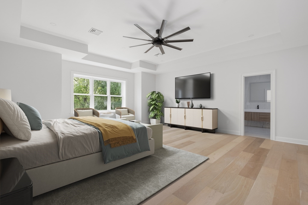 68 Richard Circle Seekonk, MA 02771 - Photo 25 of 40 a living room with a bed furniture and a flat screen tv