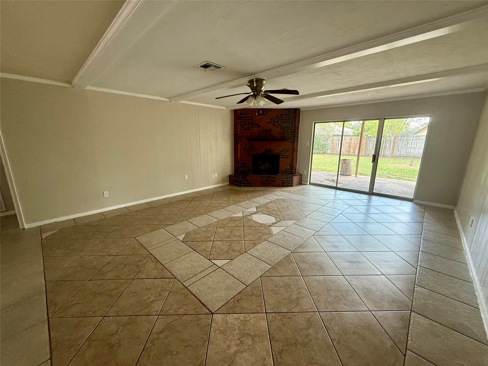 3211 Hartfield Lane Spring, TX 77388 - Photo 11 of 23 a view of empty room with a fireplace