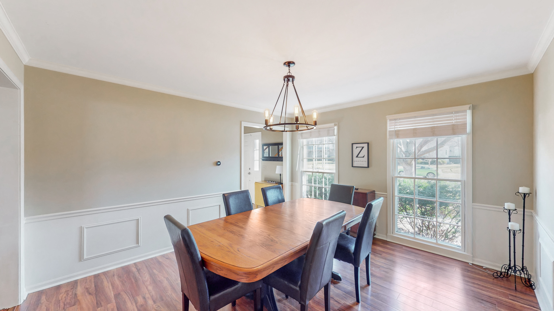 821 South River Road Naperville, IL 60540 - Photo 5 of 32 a view of a dining room with furniture window and wooden floor
