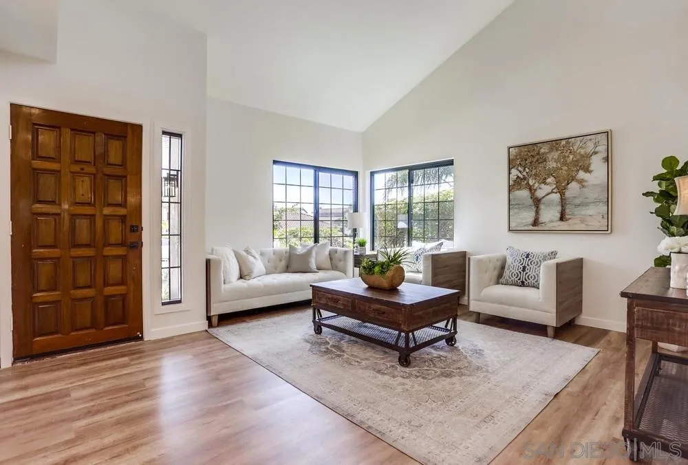 916 Alyssum Road Carlsbad, CA 92011 - Photo 6 of 42 a living room with furniture and wooden floor