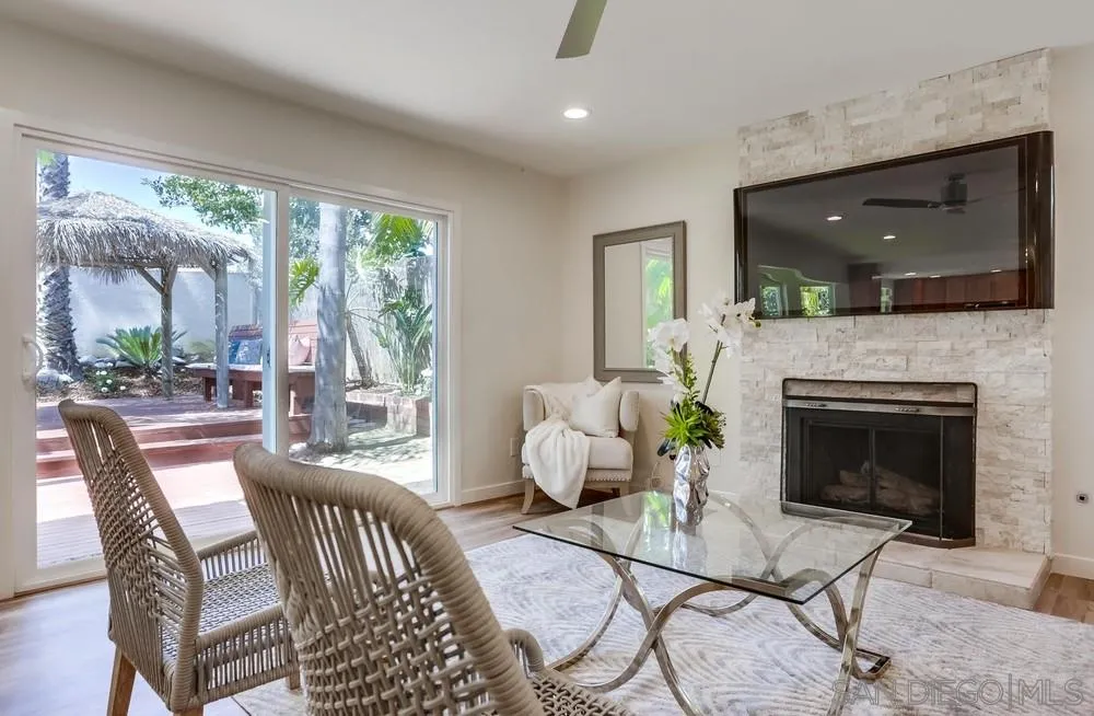 916 Alyssum Road Carlsbad, CA 92011 - Photo 10 of 42 a living room with furniture and a fireplace