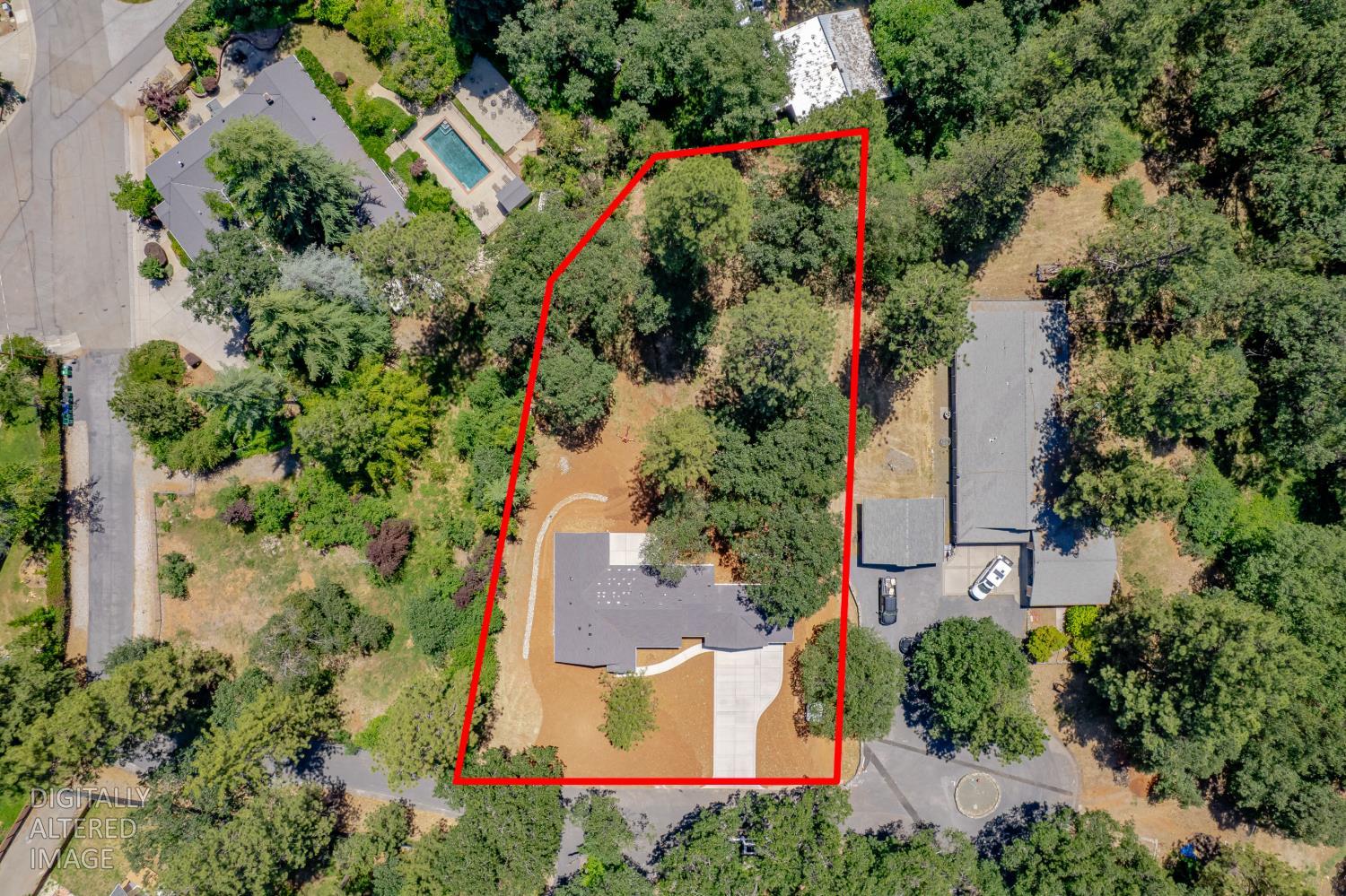 280 Jan Road Grass Valley, CA 95945 - Photo 43 of 66 an aerial view of a house with a yard and greenery
