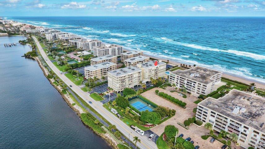 3230 South Ocean Boulevard, Unit E610 Palm Beach, FL 33480 - Photo 1 of 31 an aerial view of beach and ocean