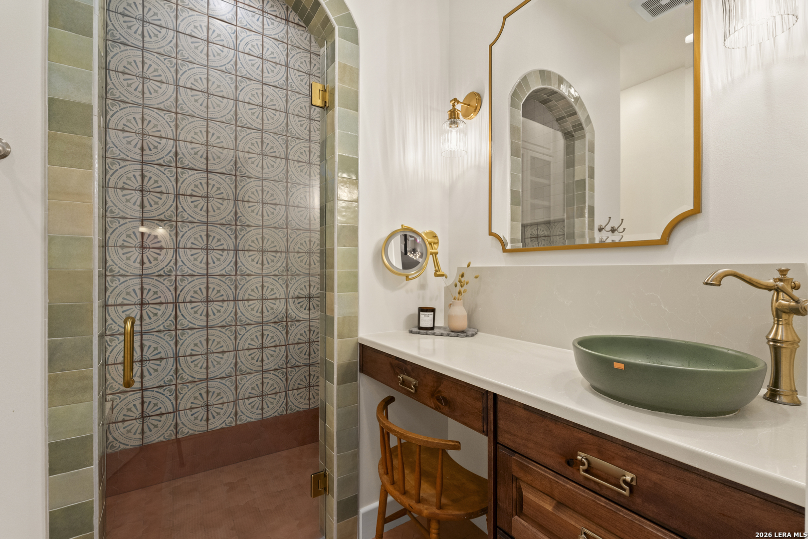 140 Kuntz Run Bulverde, TX 78163 - Photo 15 of 49 a bathroom with a sink and a mirror