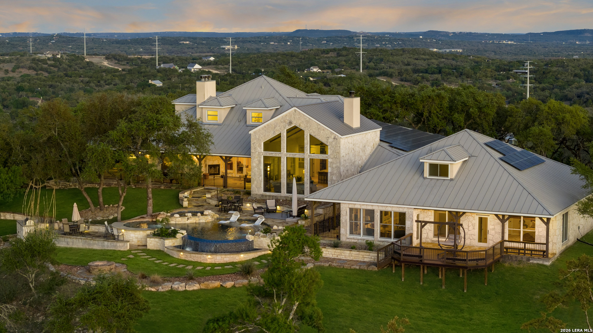 140 Kuntz Run Bulverde, TX 78163 - Photo 47 of 49 an aerial view of a house with a garden