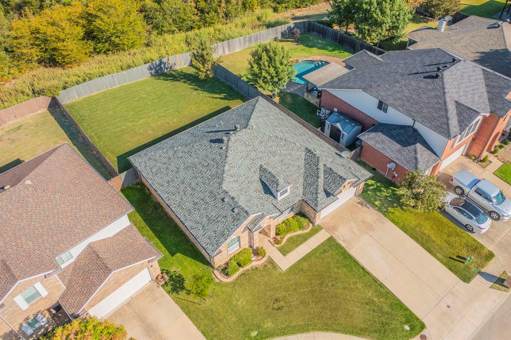 6333 Pool View Drive Dallas, TX 75249 - Photo 36 of 37 an aerial view of a house with a swimming pool