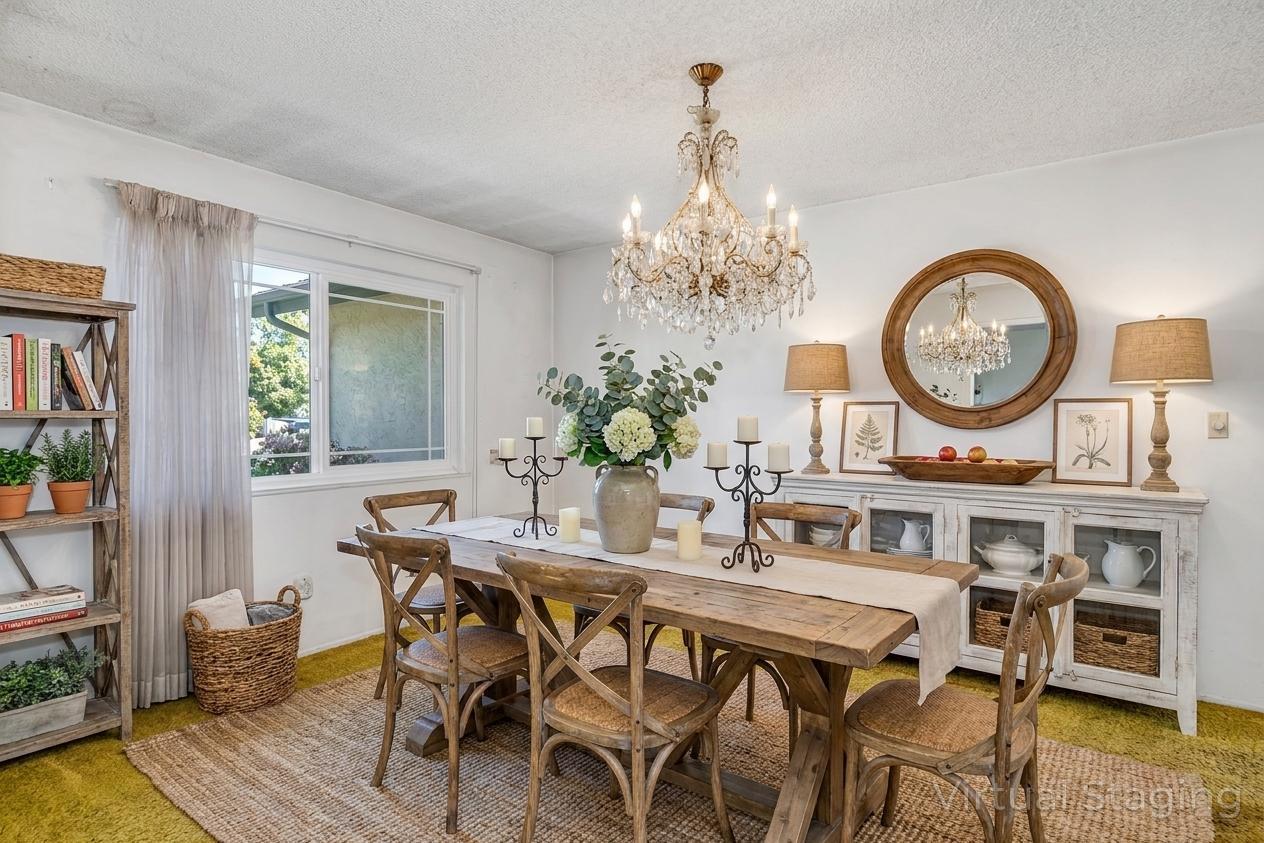 448 Judy Court Merced, CA 95348 - Photo 10 of 52 dining room with virtual staging
