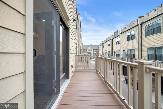 a view of a bathroom from the hallway