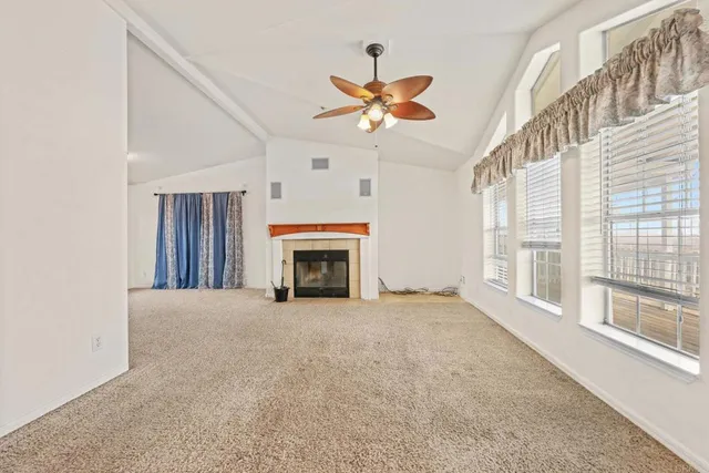 a front view of a house with a outdoor space