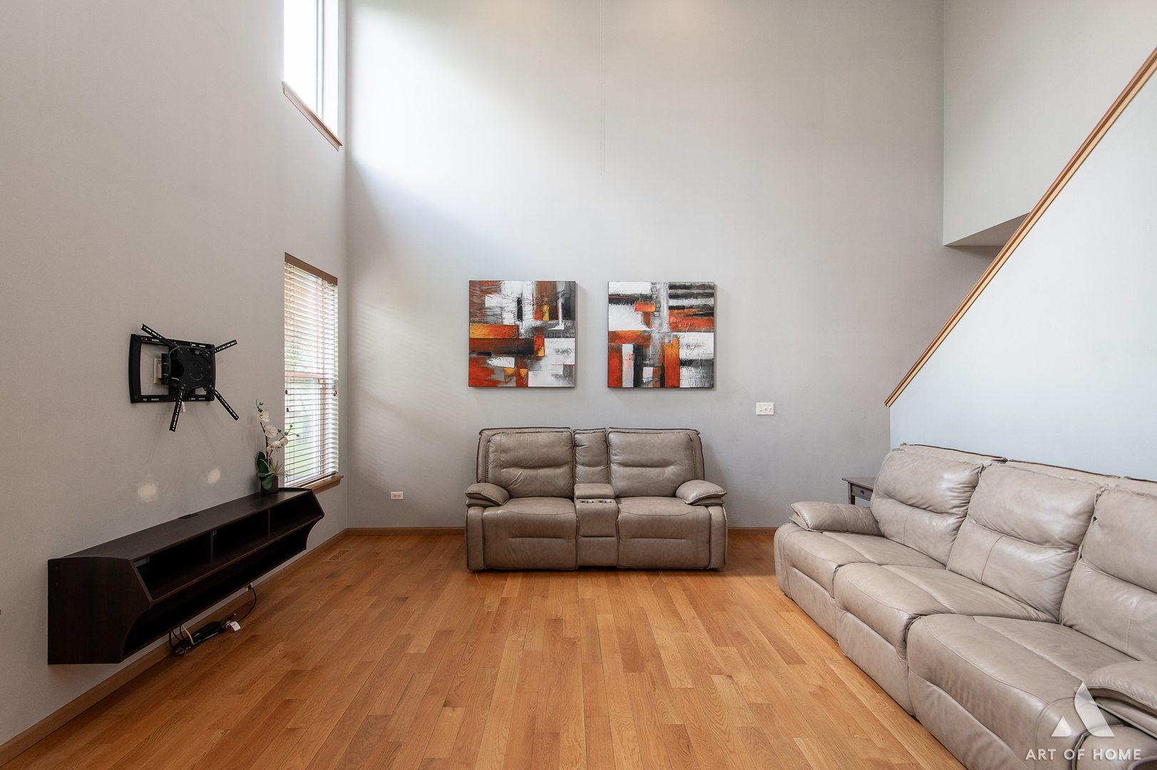 397 Littleton Trail Elgin, IL 60120 - Photo 6 of 30 a living room with furniture and a flat screen tv