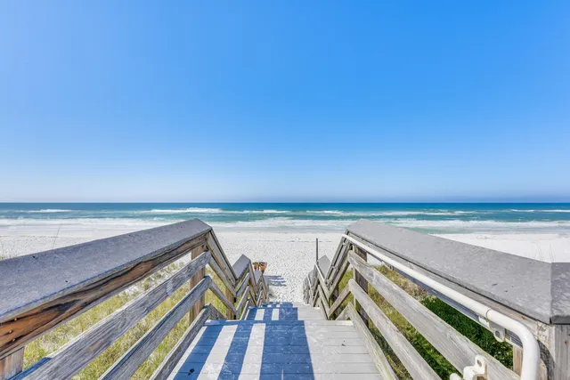 a view of an ocean beach