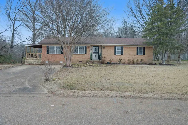 a house that has a tree in front of it