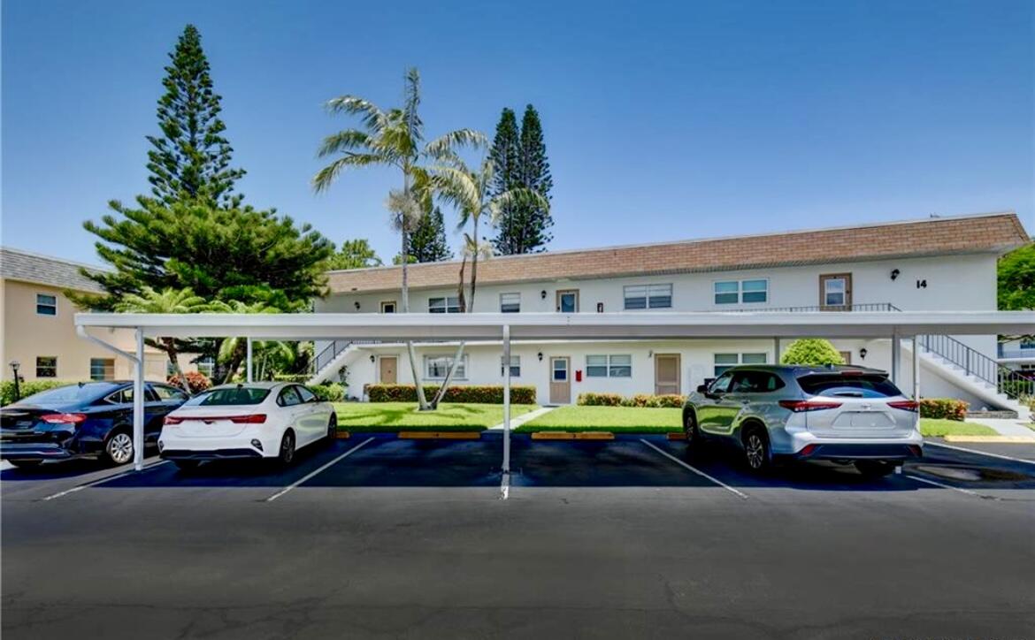 a car parked in front of a building