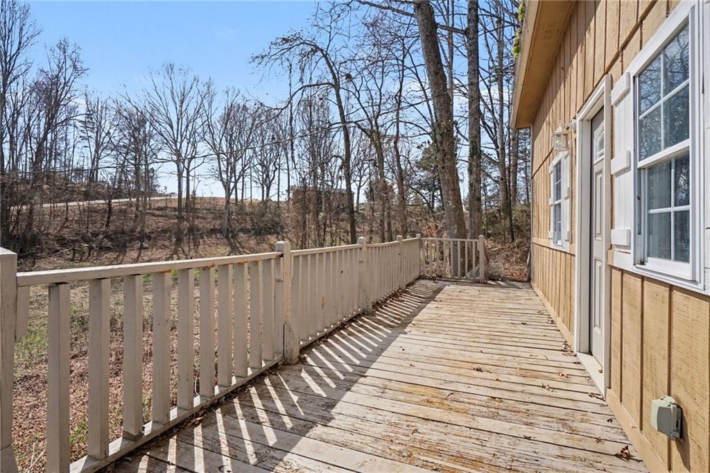 2986 Defore Road Toccoa, GA 30577 - Photo 17 of 19 a view of wooden balcony