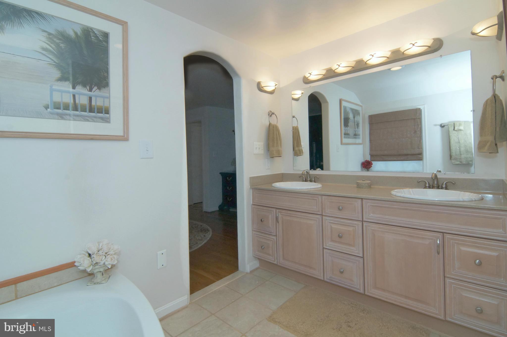 8023 Langbrook Road Springfield, VA 22152 - Photo 19 of 30 Master Bath w/His & Her Vanities