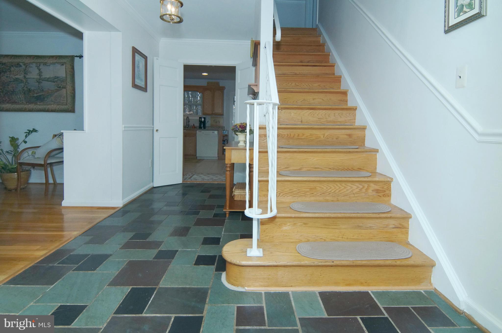 Foyer with Slate Flooring