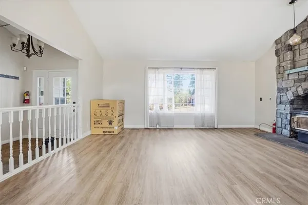 a view of livingroom with furniture and wooden floor