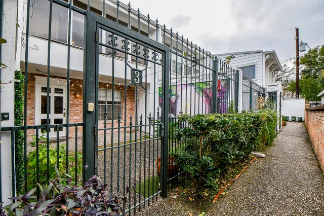 a city view with tall buildings