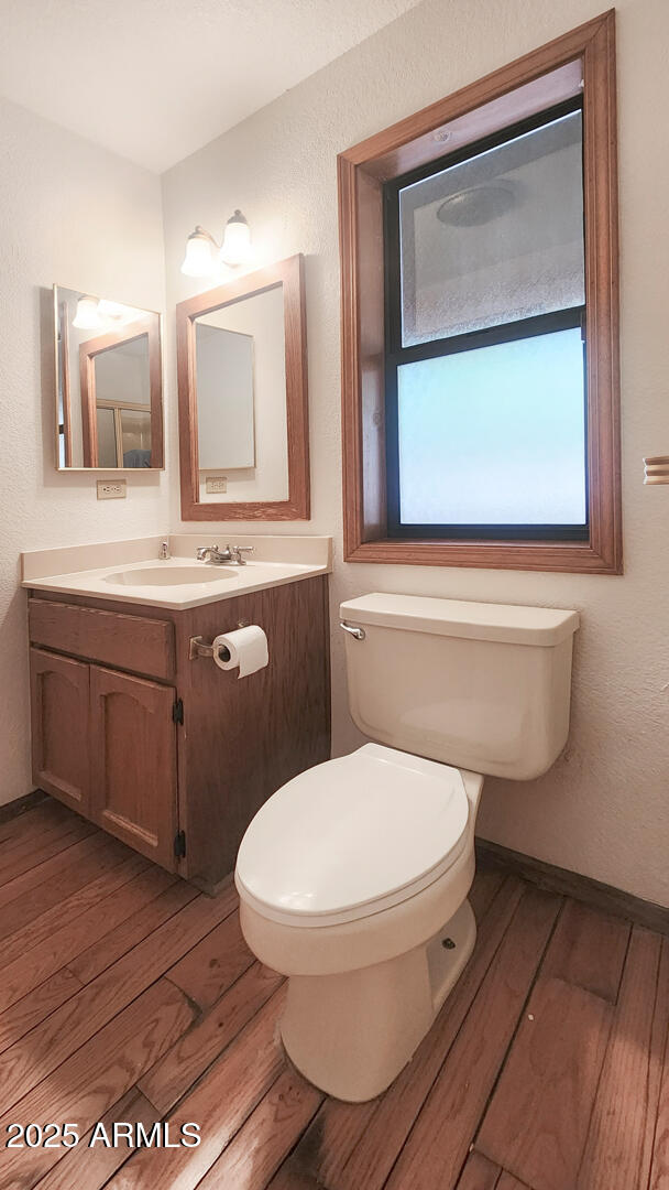5115 Monte Vista Pine, AZ 85544 - Photo 15 of 35 a bathroom with a toilet a sink and mirror