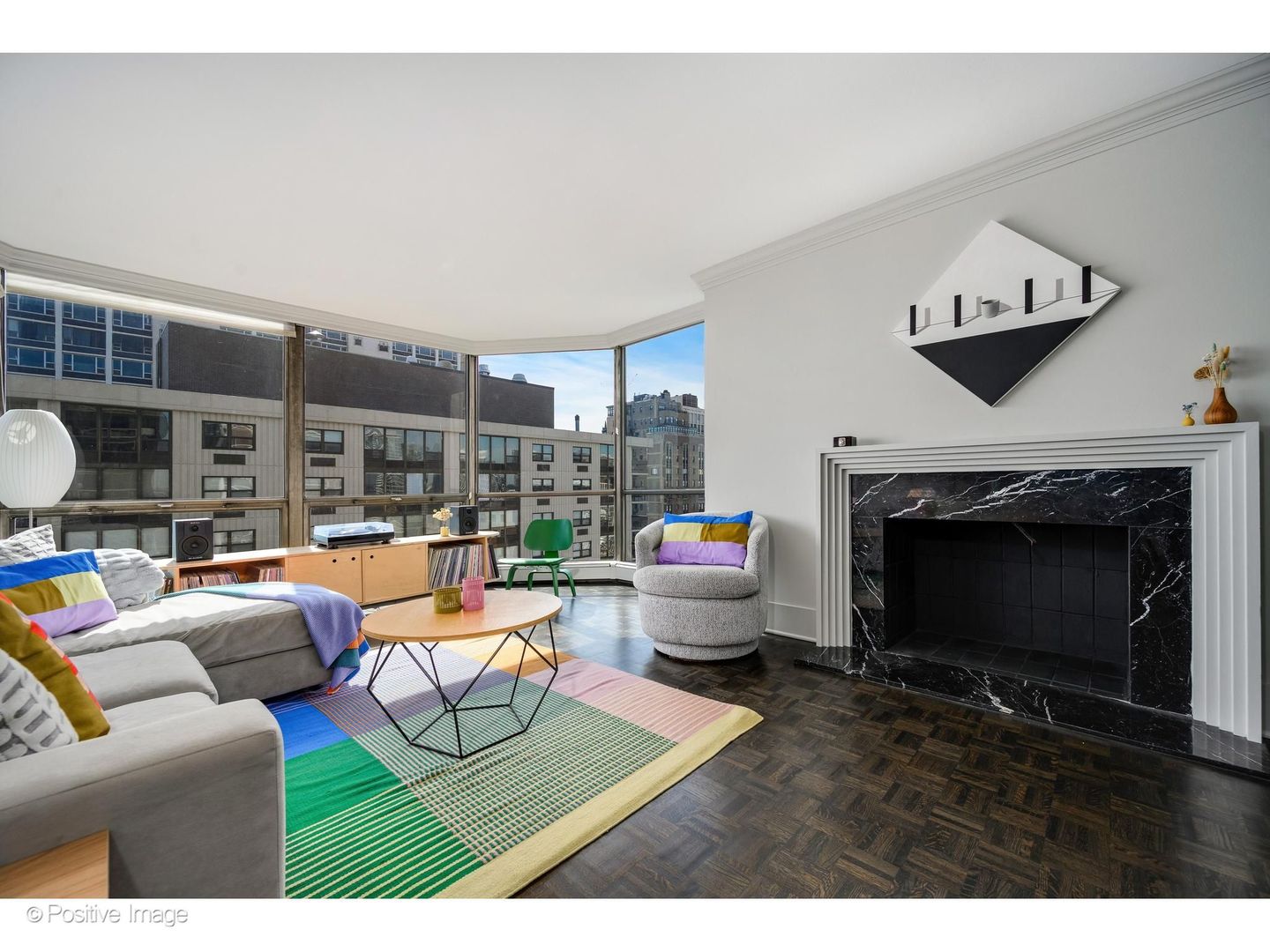 1310 North Ritchie Court, Unit 26C Chicago, IL 60610 - Photo 6 of 34 a living room with furniture a rug and a fireplace