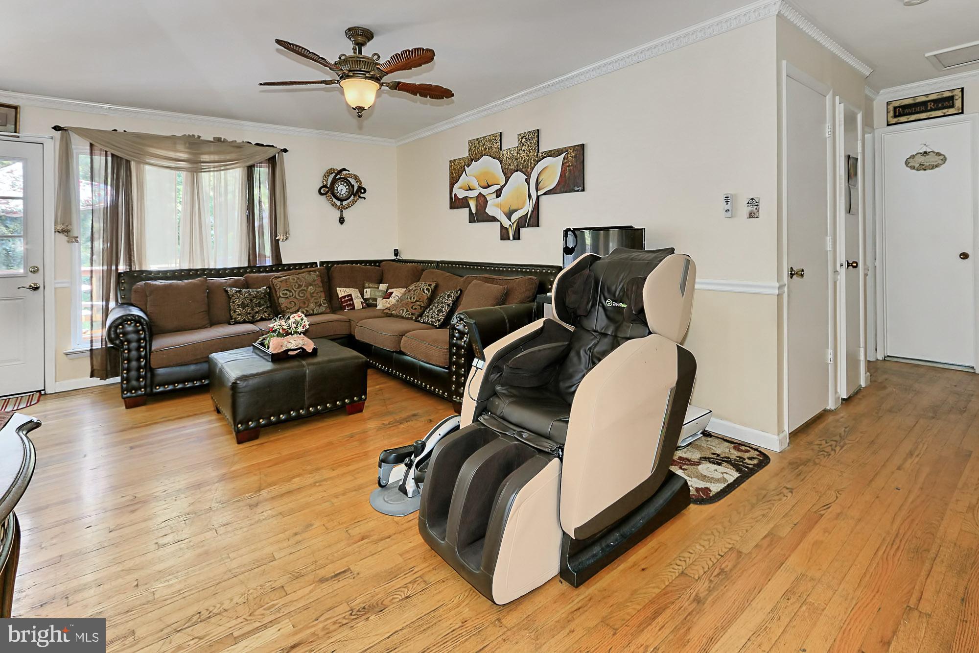 Hardwood floors throughout the main level