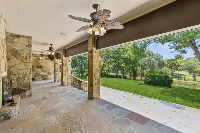 front view of a house with a garden