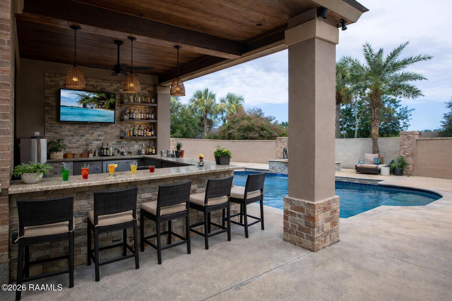 101 Hunters Hollow Lafayette, LA 70508 - Photo 48 of 49 Pool and entertainment area