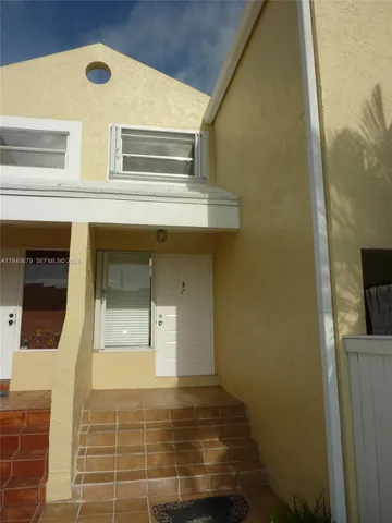 a view of a door of the house