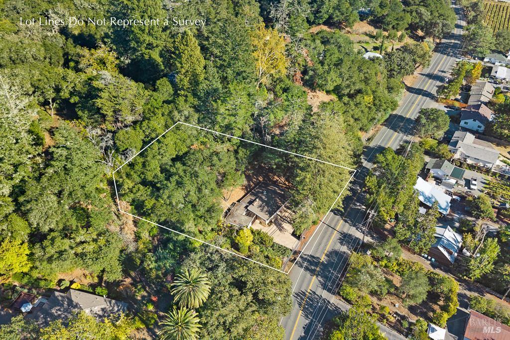 815 Dry Creek Road Healdsburg, CA 95448 - Photo 35 of 37 a view of a house with a tree