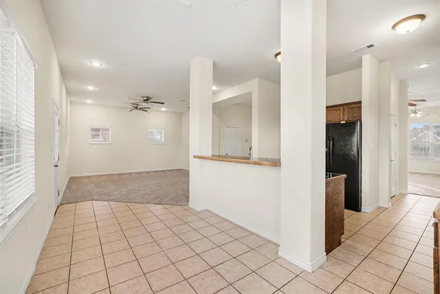 a view of hallway with stairs