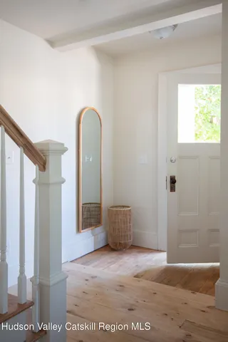 a view of an empty room and window