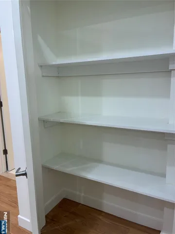 a close view of closet