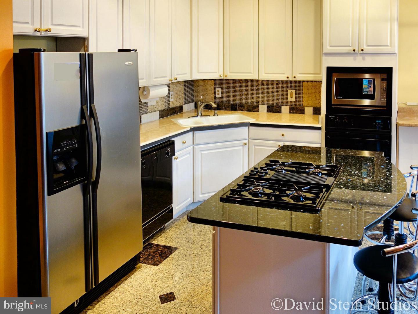 14119 Red Eagle Lane Silver Spring, MD 20906 - Photo 3 of 4 a kitchen with stainless steel appliances granite countertop a stove refrigerator and a microwave