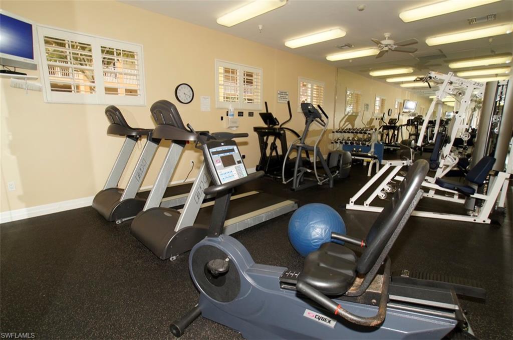 451 Bayfront Place, Unit 5206 Naples, FL 34102 - Photo 23 of 23 Workout area featuring ceiling fan