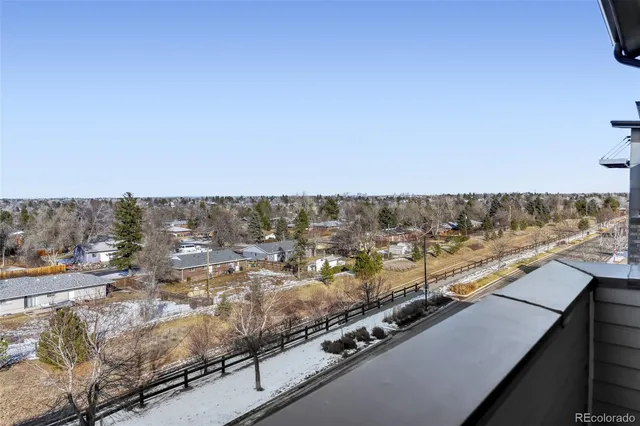 a view of a city and mountain in the background