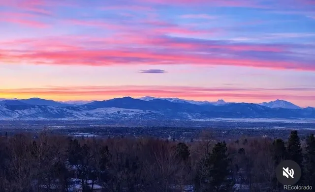a view of city and mountain
