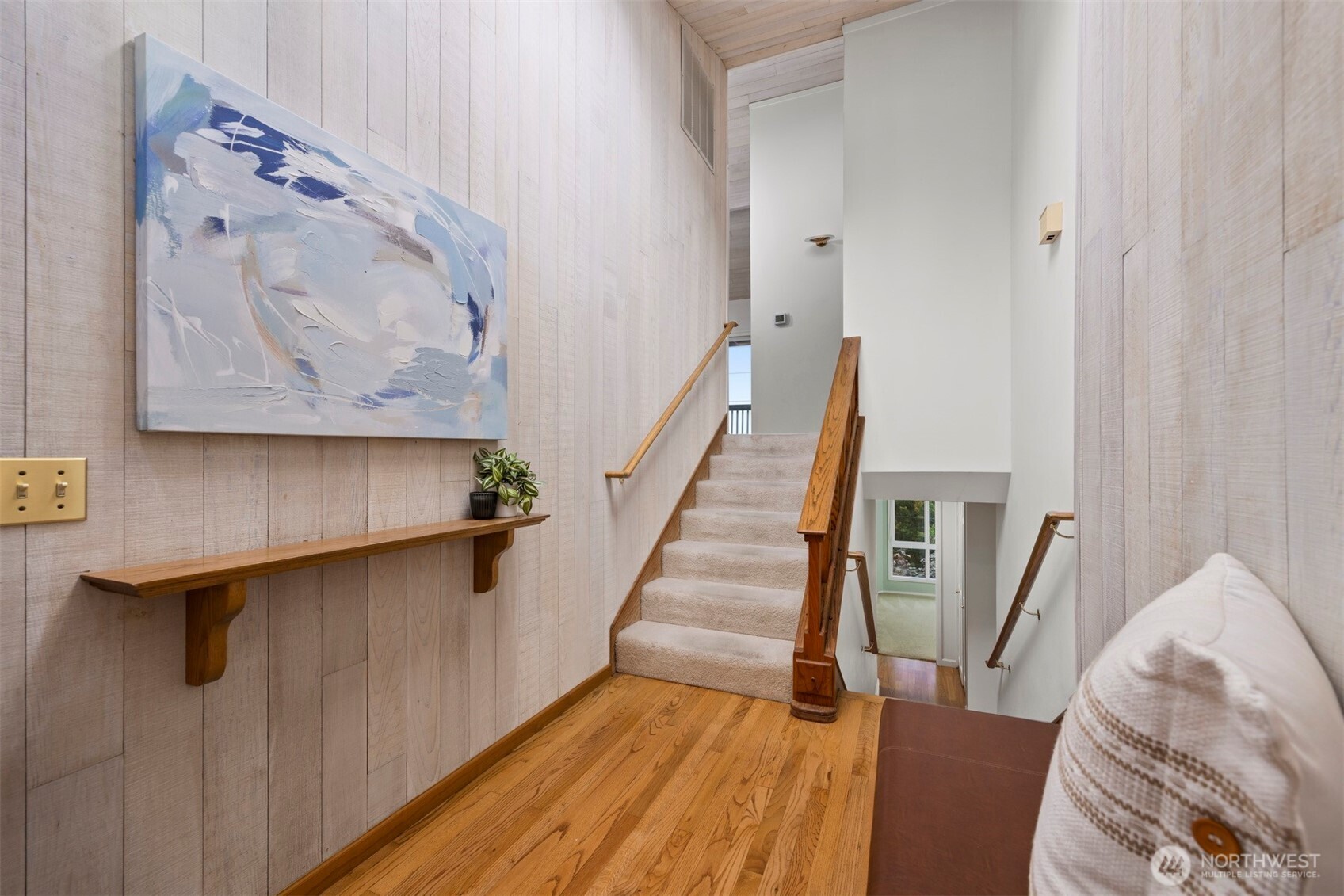 337 South State Street, Unit 2 Bellingham, WA 98225 - Photo 8 of 40 a view of a hallway with wooden floor and entryway